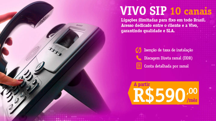Vivo Empresas Vivo SIP - Ligações Ilimitadas - SLA - Ecotelecom