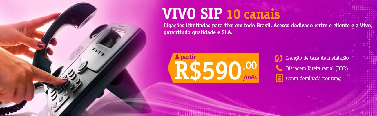 Vivo Empresas: Vivo SIP Ligações Ilimitadas SLA Ecotelecom