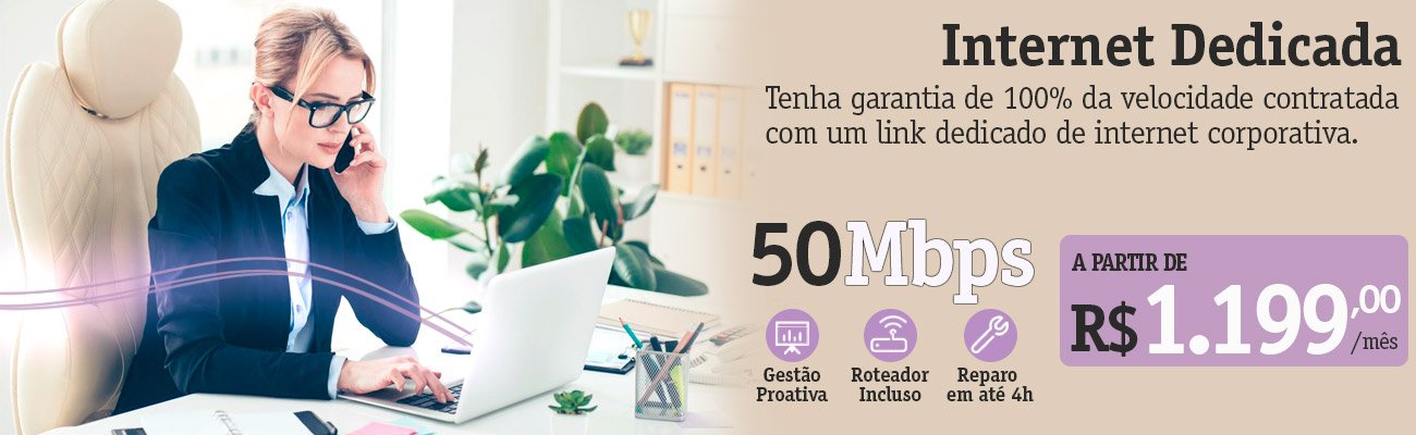 Internet Link Dedicado Vivo 50 Mega: Vivo Empresas Ecotelecom